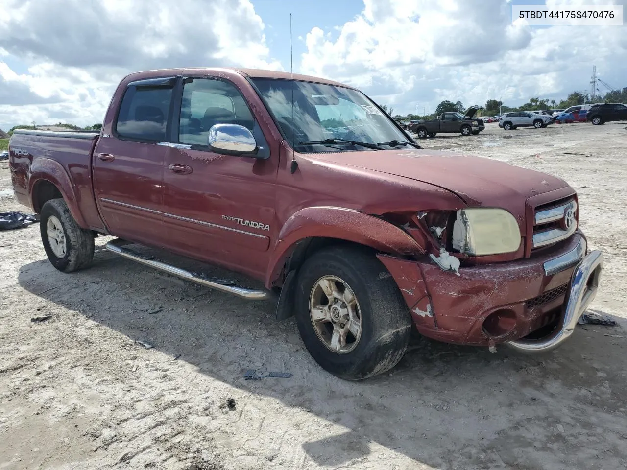 2005 Toyota Tundra Double Cab Sr5 VIN: 5TBDT44175S470476 Lot: 77071764