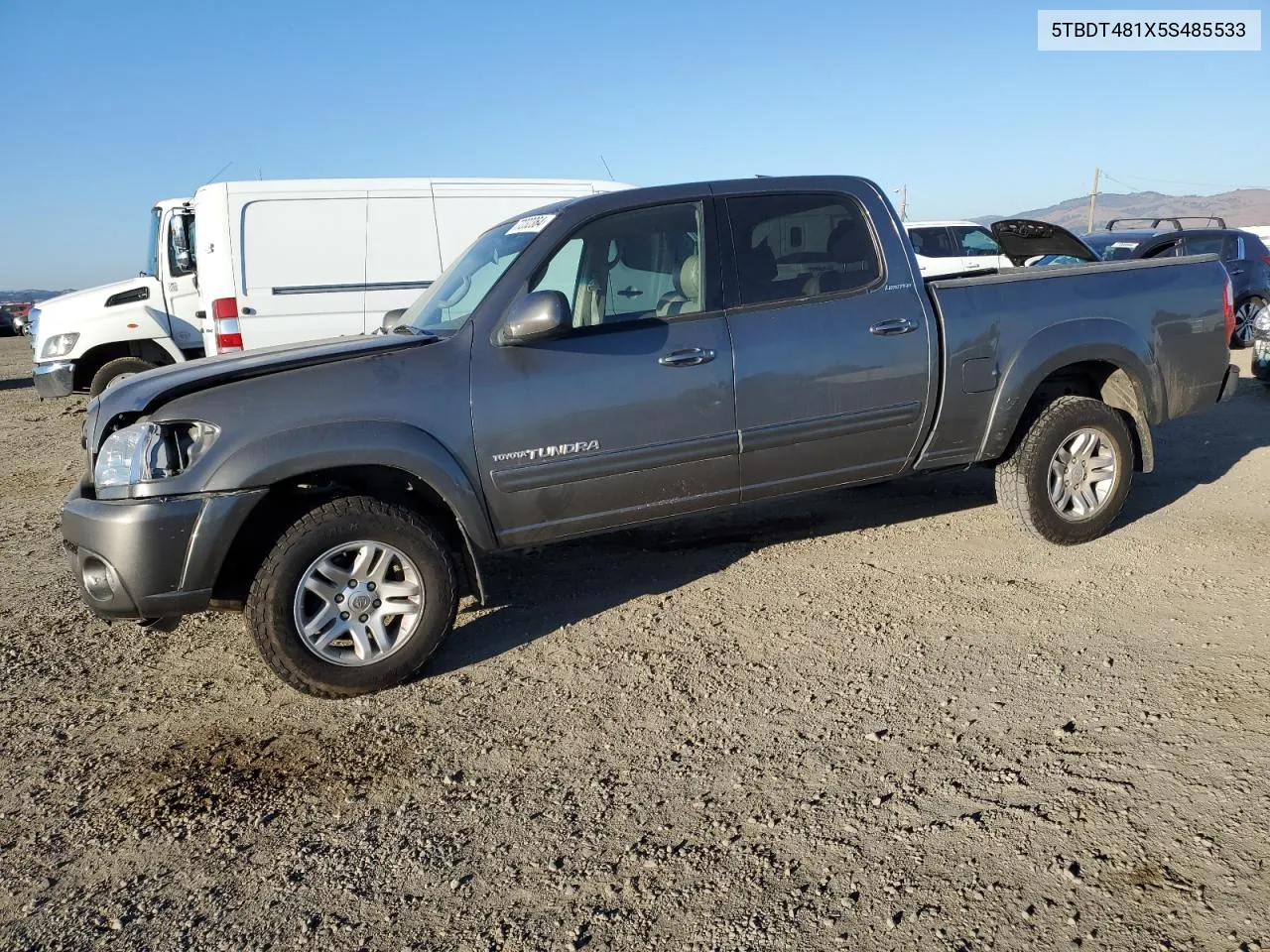 2005 Toyota Tundra Double Cab Limited VIN: 5TBDT481X5S485533 Lot: 77232364