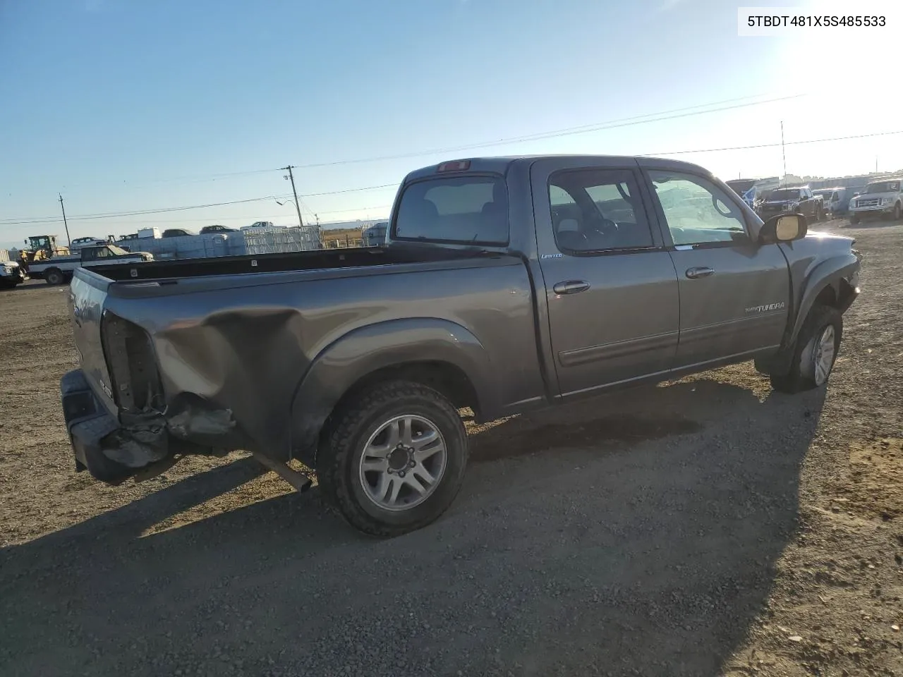 2005 Toyota Tundra Double Cab Limited VIN: 5TBDT481X5S485533 Lot: 77232364