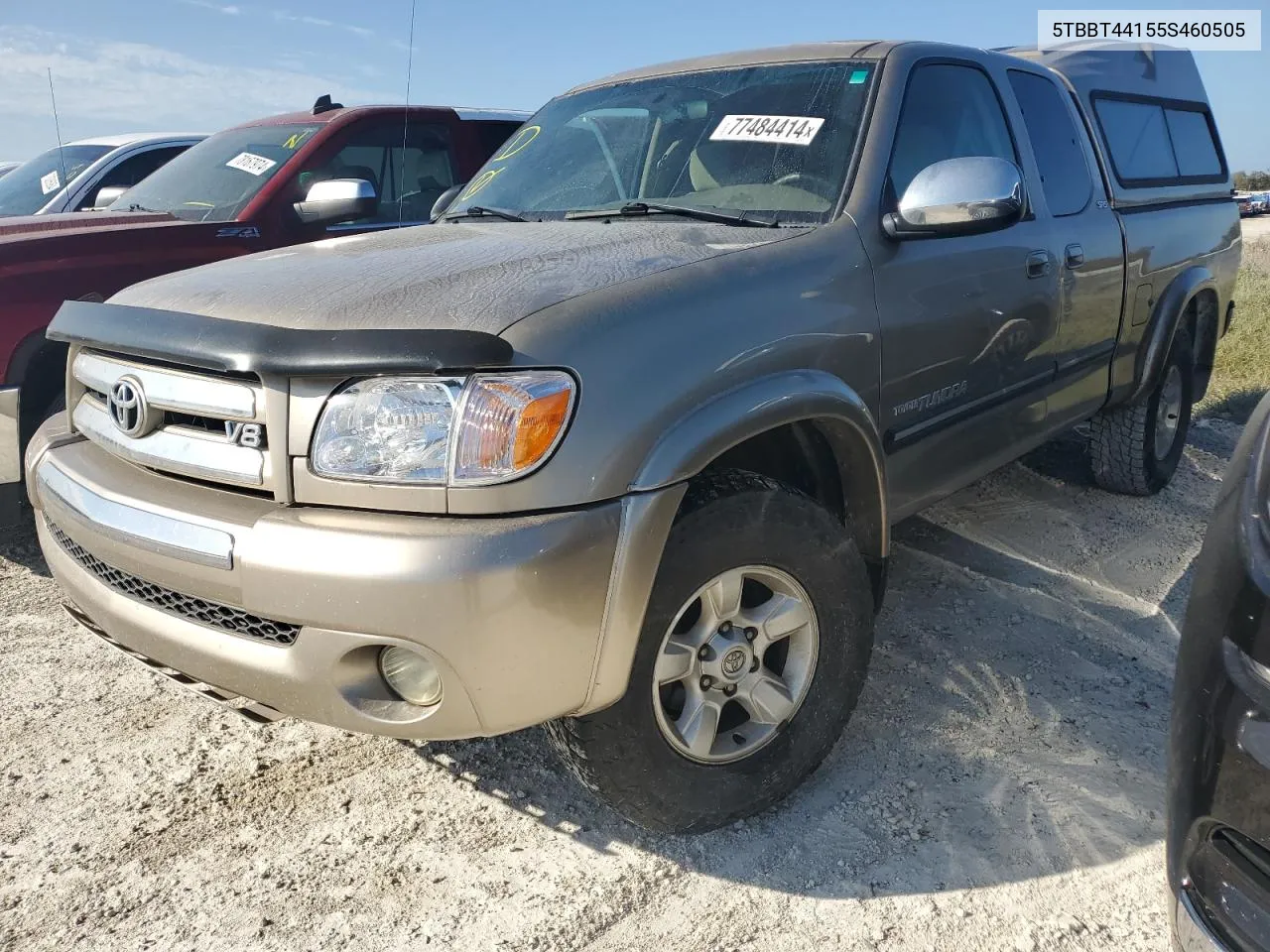 2005 Toyota Tundra Access Cab Sr5 VIN: 5TBBT44155S460505 Lot: 77484414