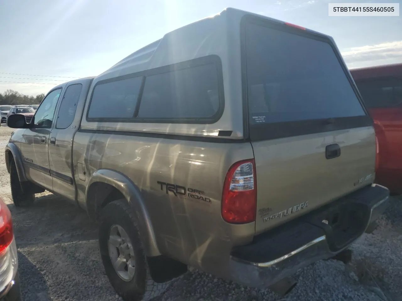 2005 Toyota Tundra Access Cab Sr5 VIN: 5TBBT44155S460505 Lot: 77484414