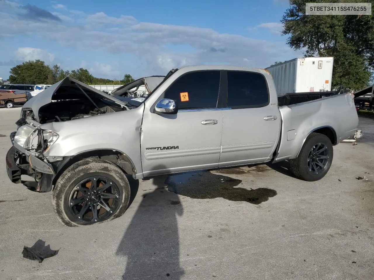 2005 Toyota Tundra Double Cab Sr5 VIN: 5TBET34115S476255 Lot: 77501154