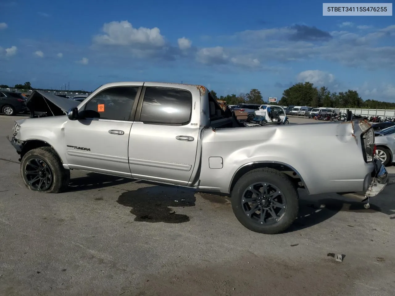 2005 Toyota Tundra Double Cab Sr5 VIN: 5TBET34115S476255 Lot: 77501154