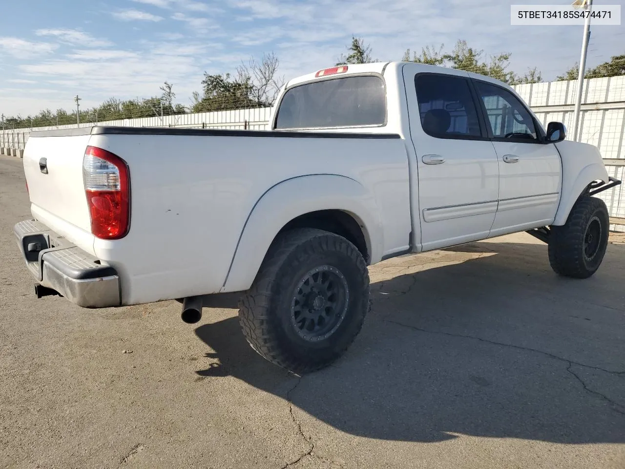 2005 Toyota Tundra Double Cab Sr5 VIN: 5TBET34185S474471 Lot: 77906864