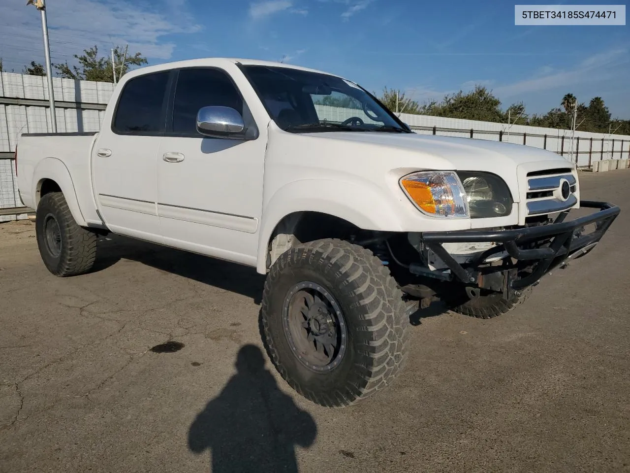 2005 Toyota Tundra Double Cab Sr5 VIN: 5TBET34185S474471 Lot: 77906864