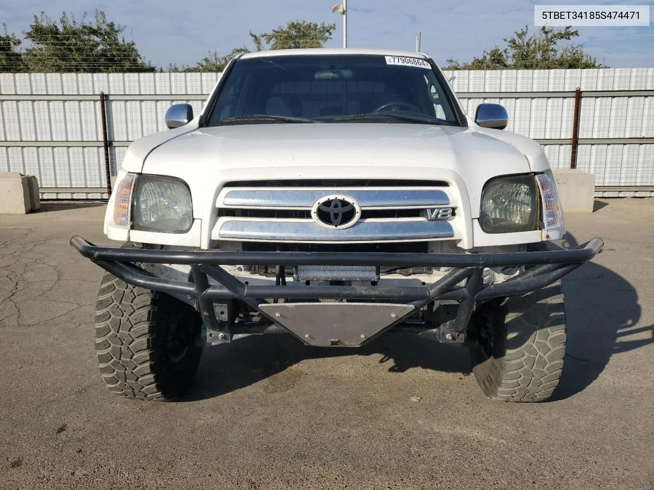 2005 Toyota Tundra Double Cab Sr5 VIN: 5TBET34185S474471 Lot: 77906864