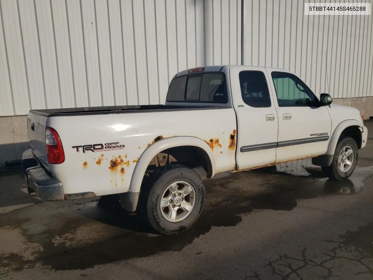 2005 Toyota Tundra Access Cab Sr5 VIN: 5TBBT44145S465288 Lot: 77994864