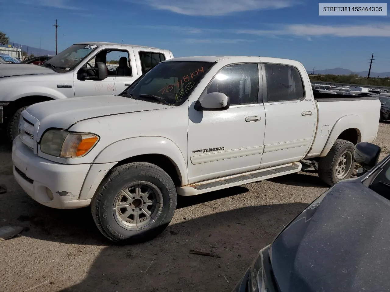 2005 Toyota Tundra Double Cab Limited VIN: 5TBET38145S464305 Lot: 78418104