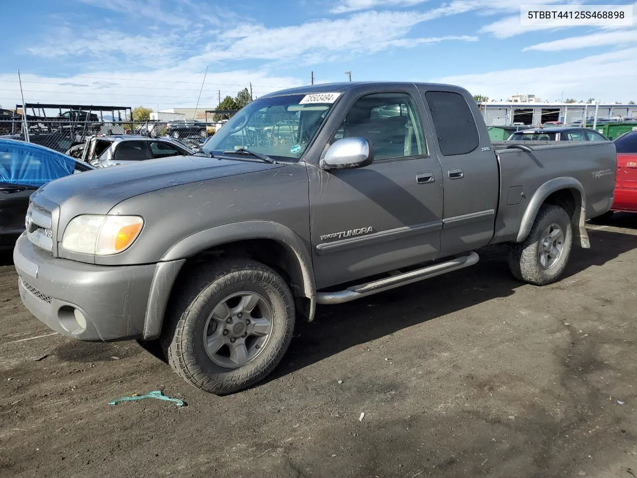 2005 Toyota Tundra Access Cab Sr5 VIN: 5TBBT44125S468898 Lot: 78503494