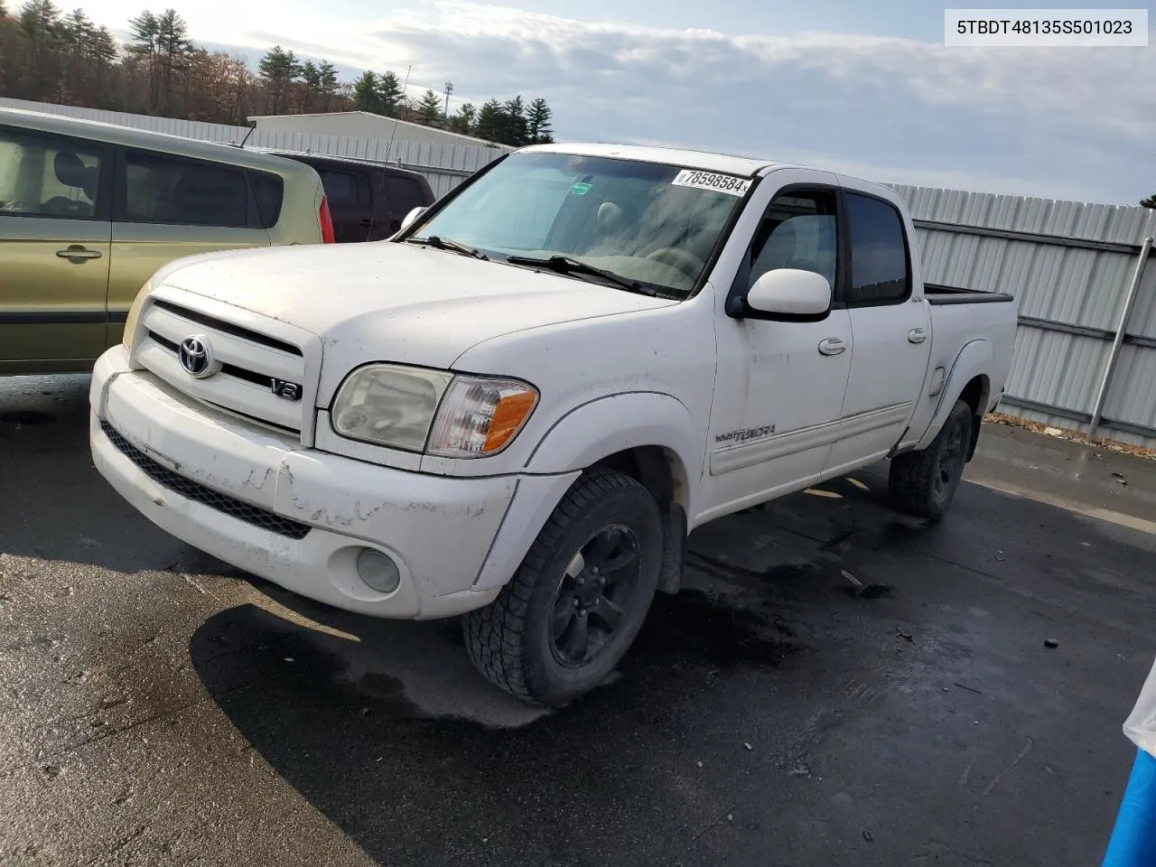 2005 Toyota Tundra Double Cab Limited VIN: 5TBDT48135S501023 Lot: 78598584