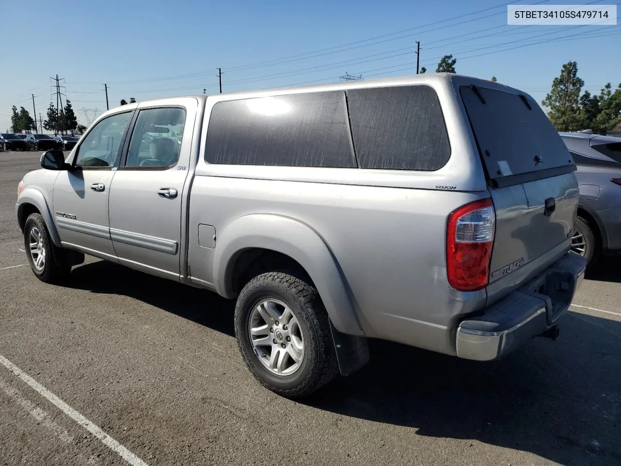 2005 Toyota Tundra Double Cab Sr5 VIN: 5TBET34105S479714 Lot: 79105144