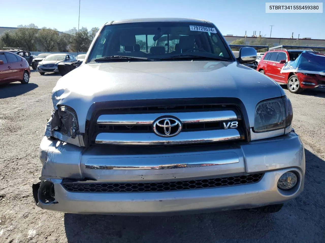 2005 Toyota Tundra Access Cab Sr5 VIN: 5TBRT34155S459380 Lot: 79729574