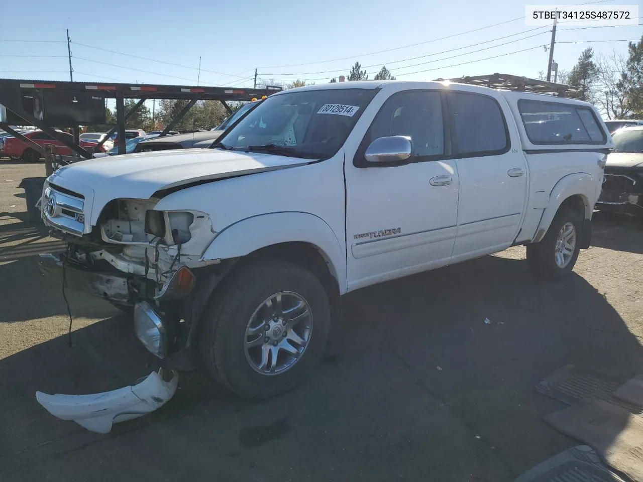 2005 Toyota Tundra Double Cab Sr5 VIN: 5TBET34125S487572 Lot: 80129514