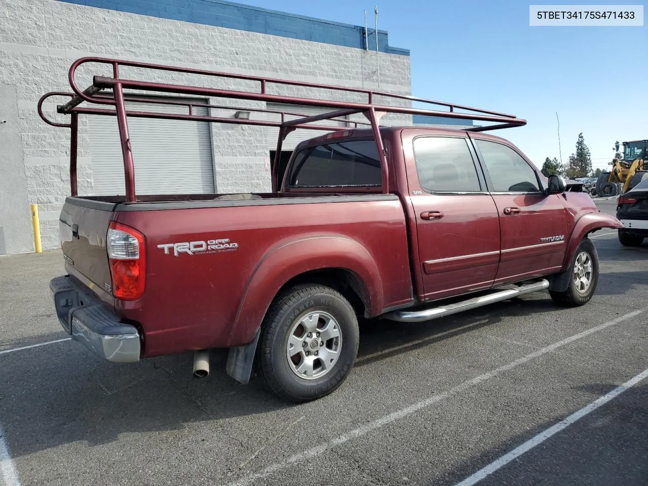 2005 Toyota Tundra Double Cab Sr5 VIN: 5TBET34175S471433 Lot: 80246034