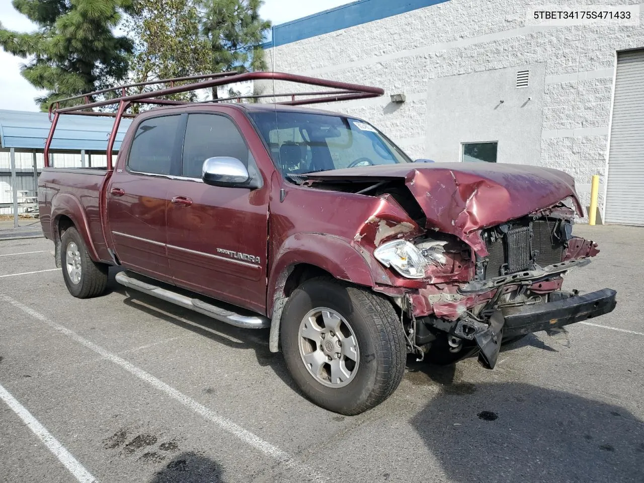 2005 Toyota Tundra Double Cab Sr5 VIN: 5TBET34175S471433 Lot: 80246034