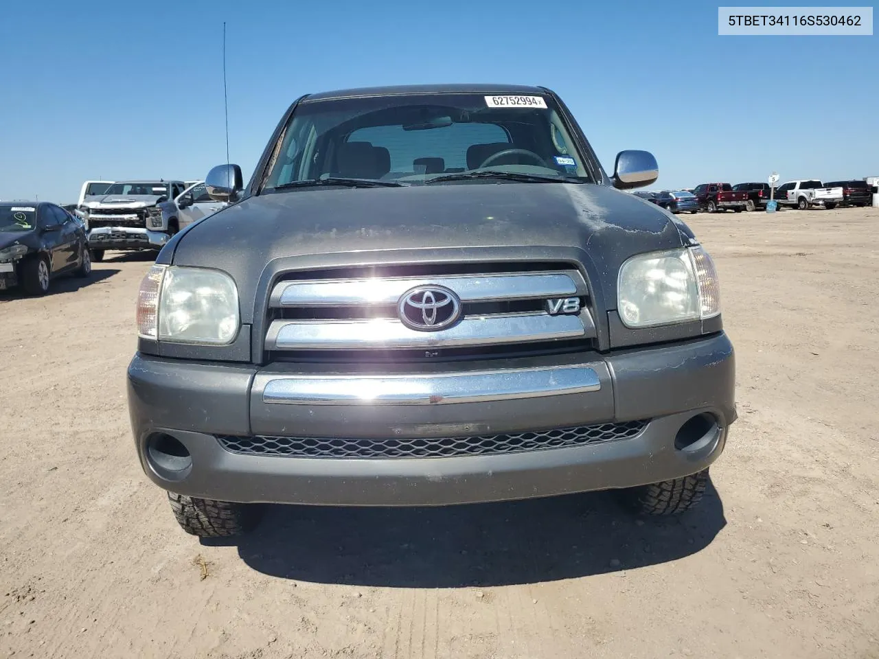 2006 Toyota Tundra Double Cab Sr5 VIN: 5TBET34116S530462 Lot: 62752994