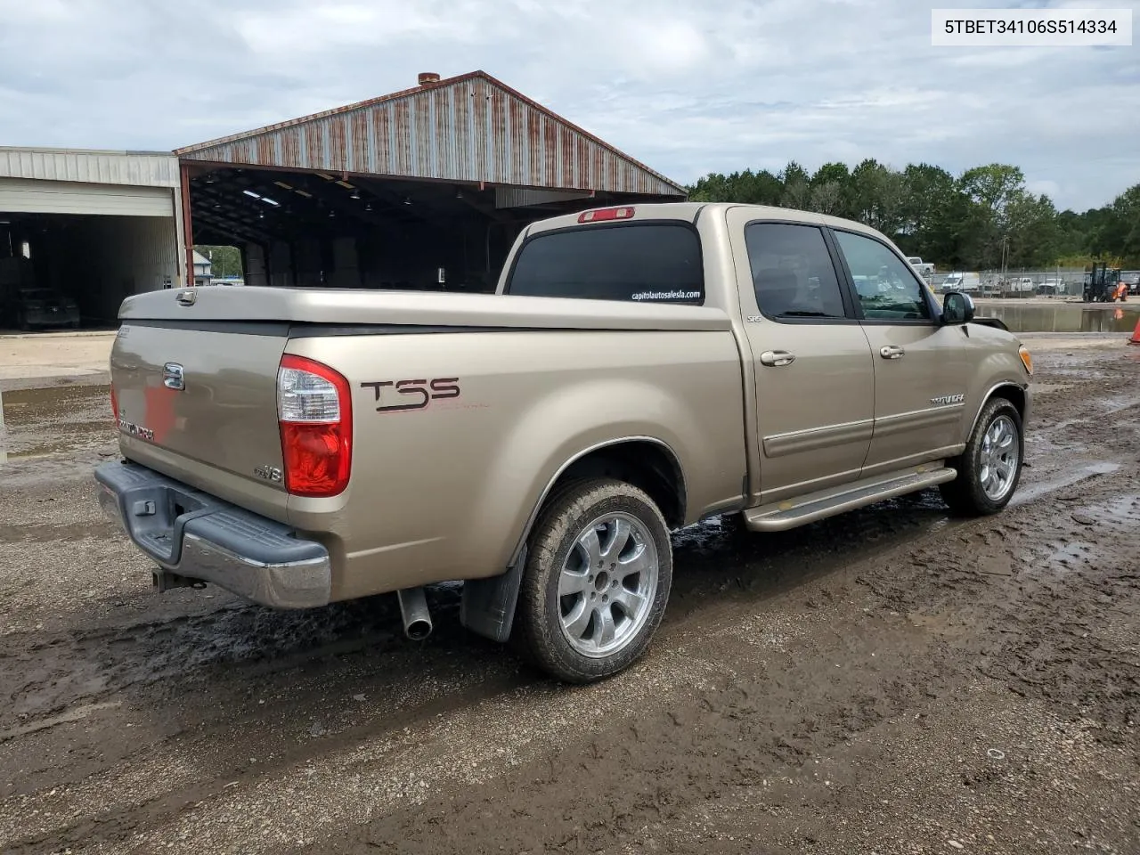 5TBET34106S514334 2006 Toyota Tundra Double Cab Sr5