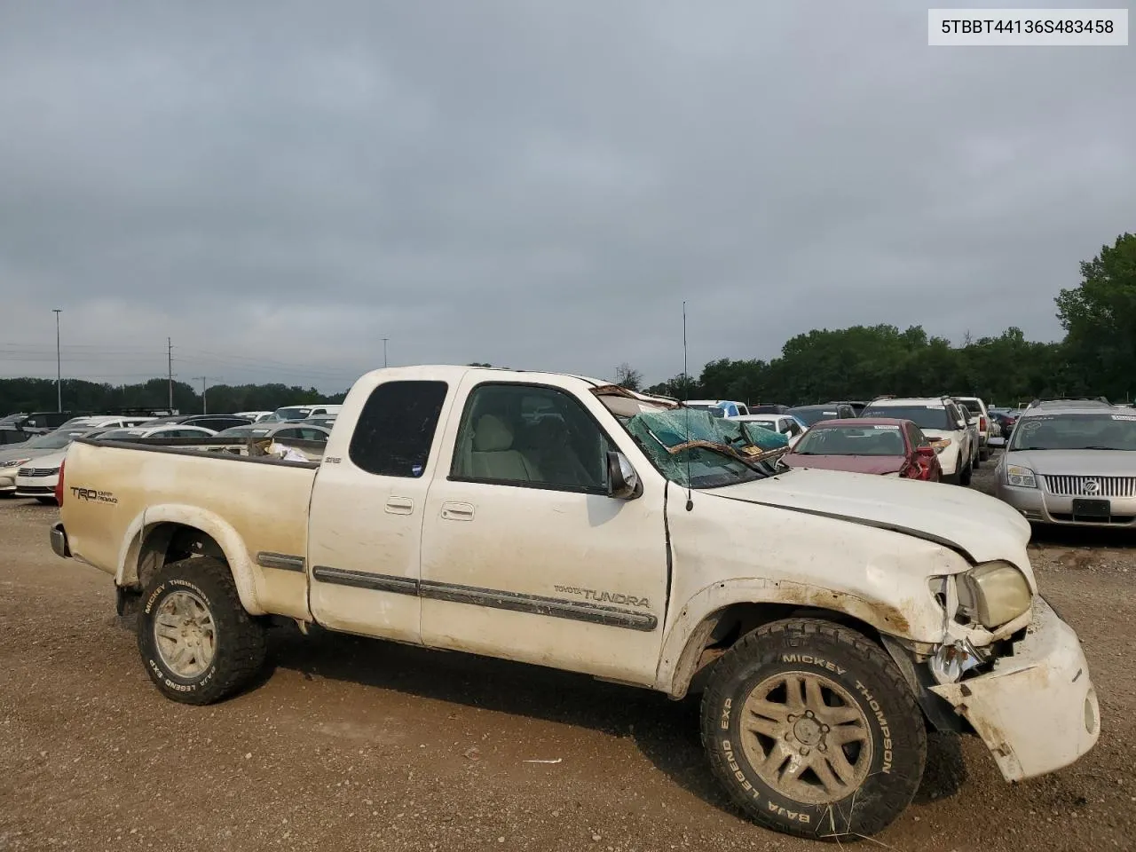 2006 Toyota Tundra Access Cab Sr5 VIN: 5TBBT44136S483458 Lot: 64484634