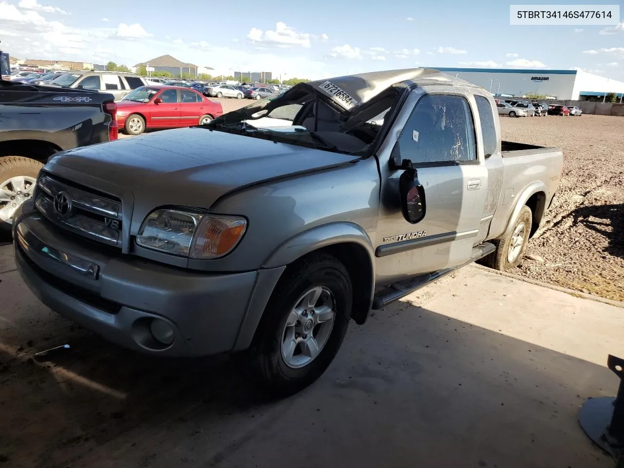 2006 Toyota Tundra Access Cab Sr5 VIN: 5TBRT34146S477614 Lot: 67216584