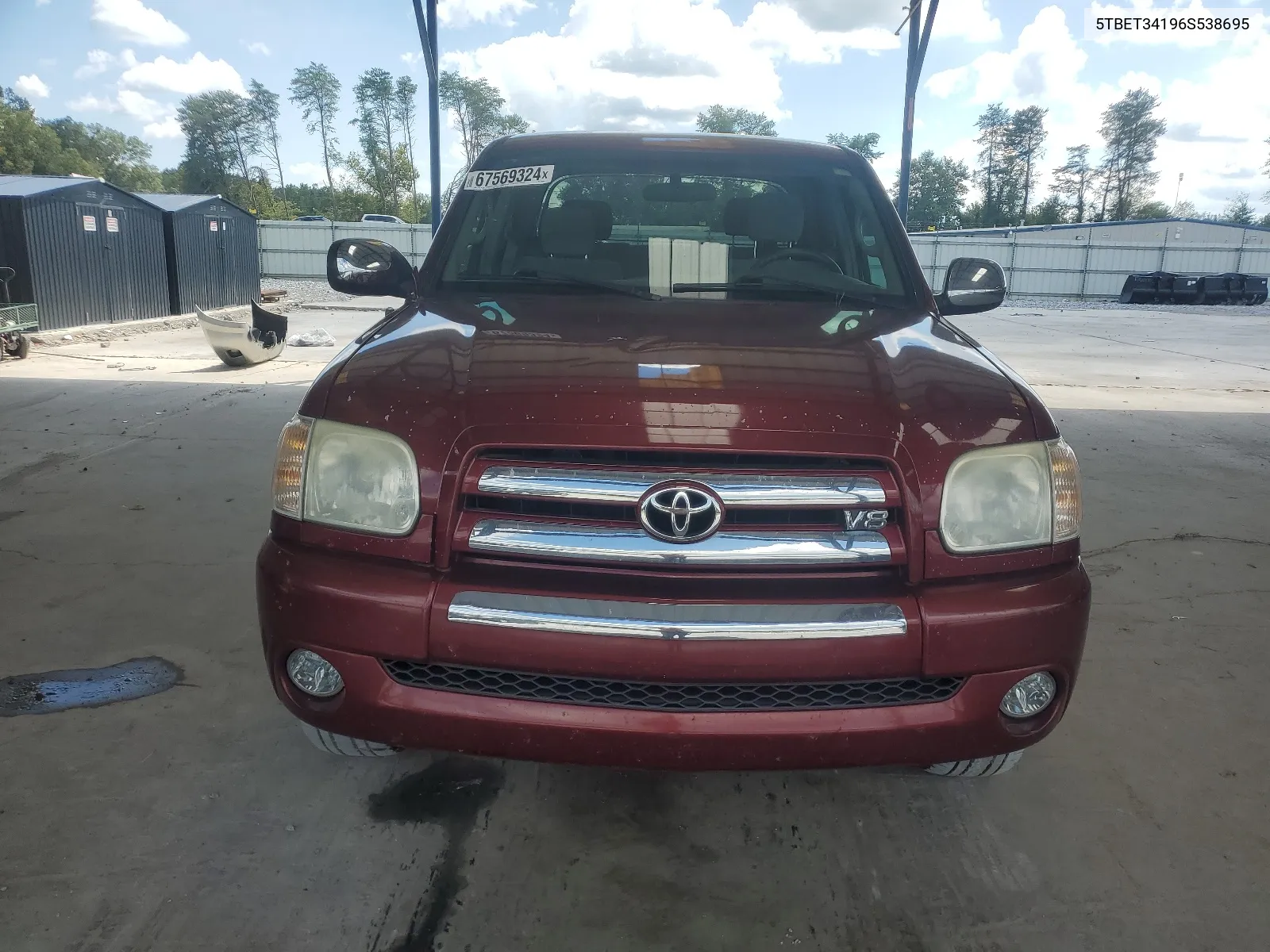 2006 Toyota Tundra Double Cab Sr5 VIN: 5TBET34196S538695 Lot: 67569324