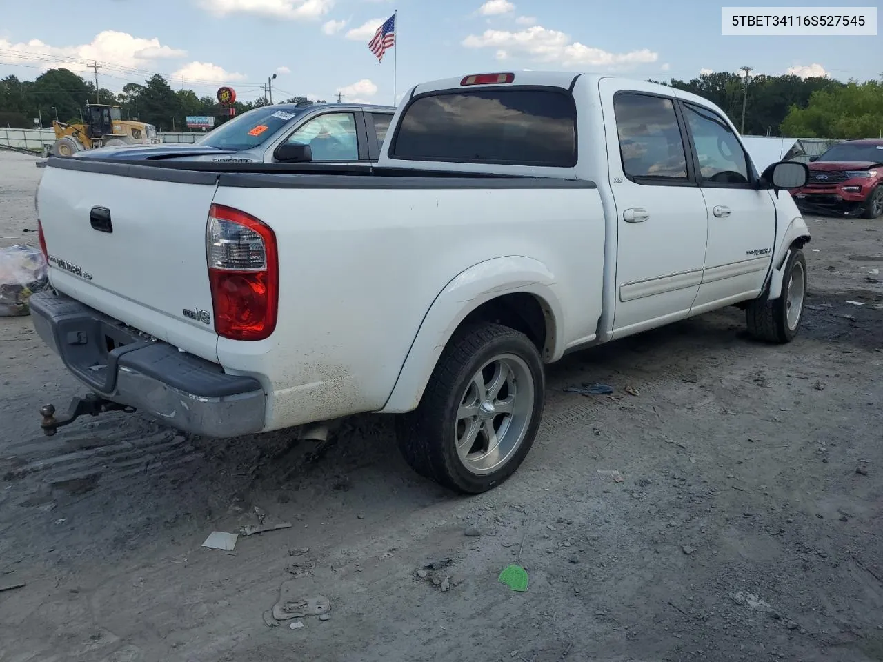 2006 Toyota Tundra Double Cab Sr5 VIN: 5TBET34116S527545 Lot: 67661114