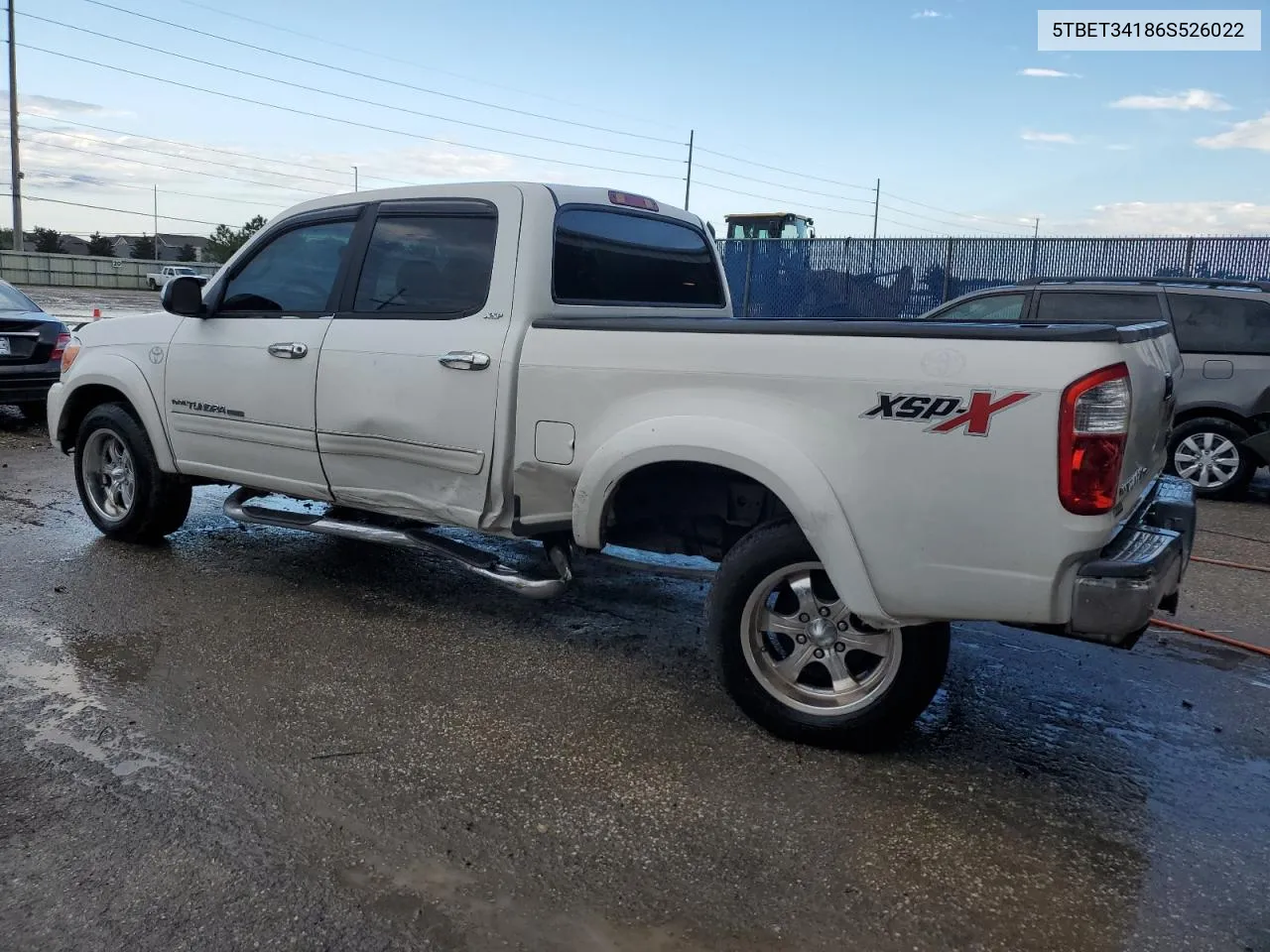 5TBET34186S526022 2006 Toyota Tundra Double Cab Sr5