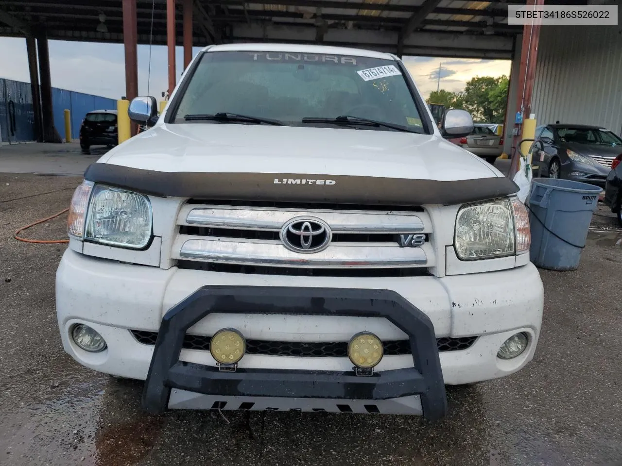 2006 Toyota Tundra Double Cab Sr5 VIN: 5TBET34186S526022 Lot: 67674714