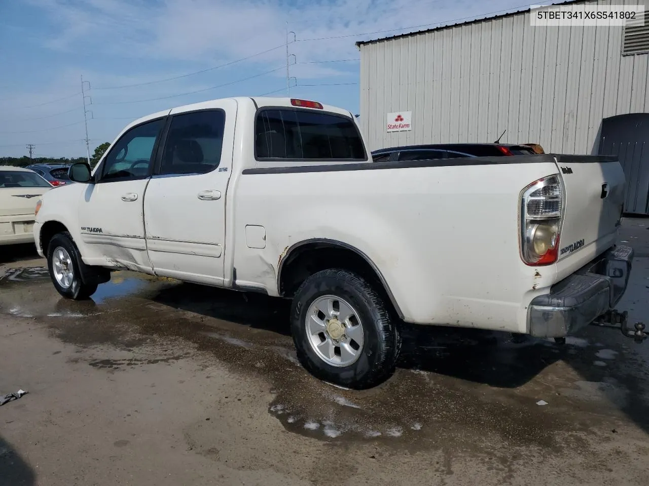 2006 Toyota Tundra Double Cab Sr5 VIN: 5TBET341X6S541802 Lot: 67726164