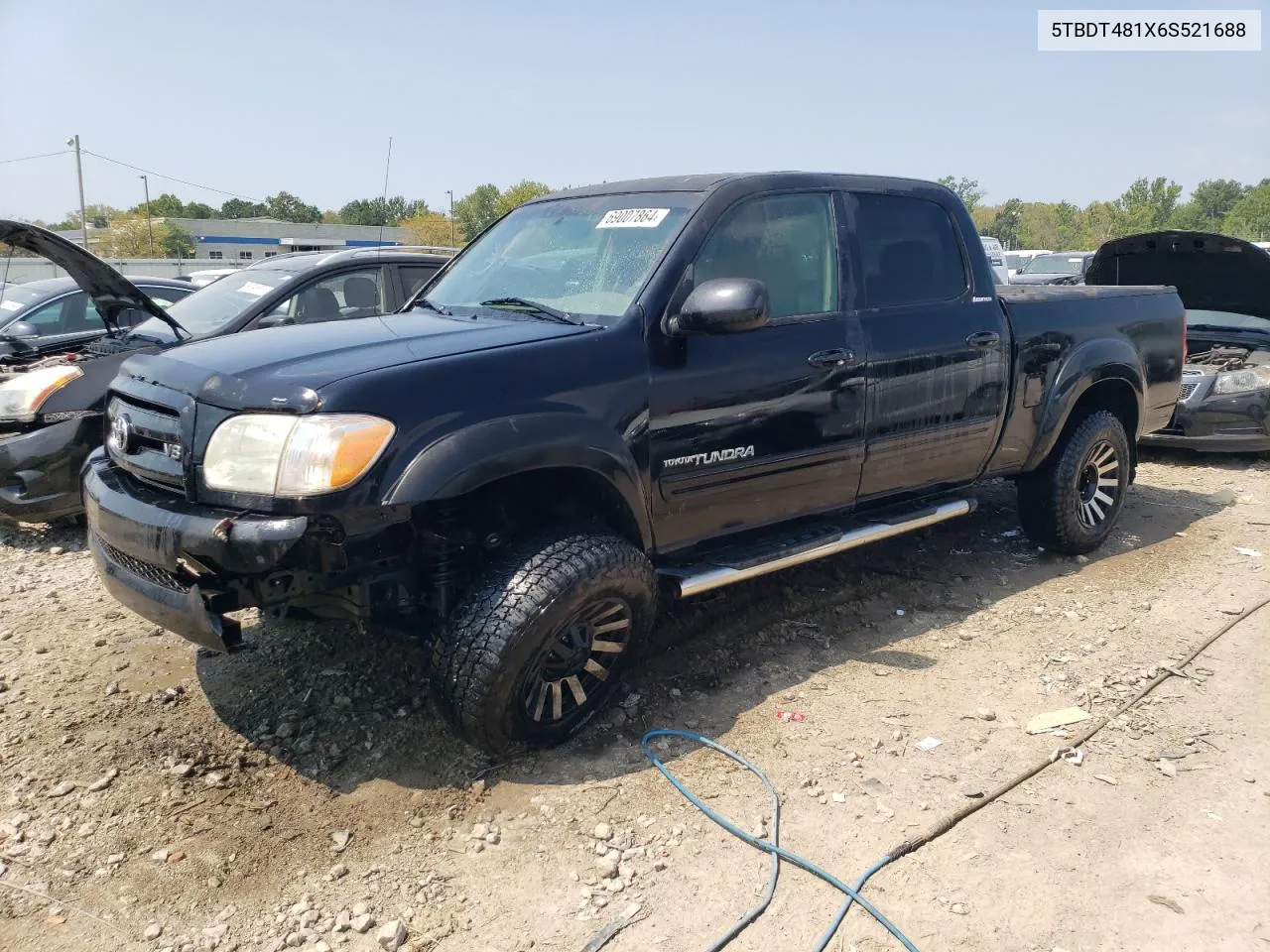 2006 Toyota Tundra Double Cab Limited VIN: 5TBDT481X6S521688 Lot: 69007864