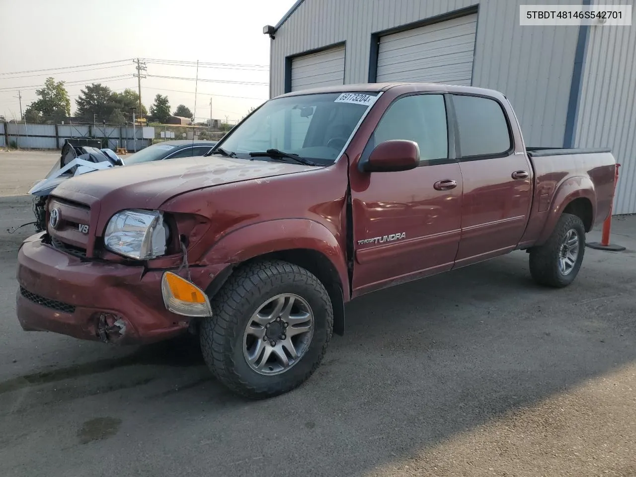 2006 Toyota Tundra Double Cab Limited VIN: 5TBDT48146S542701 Lot: 69173204