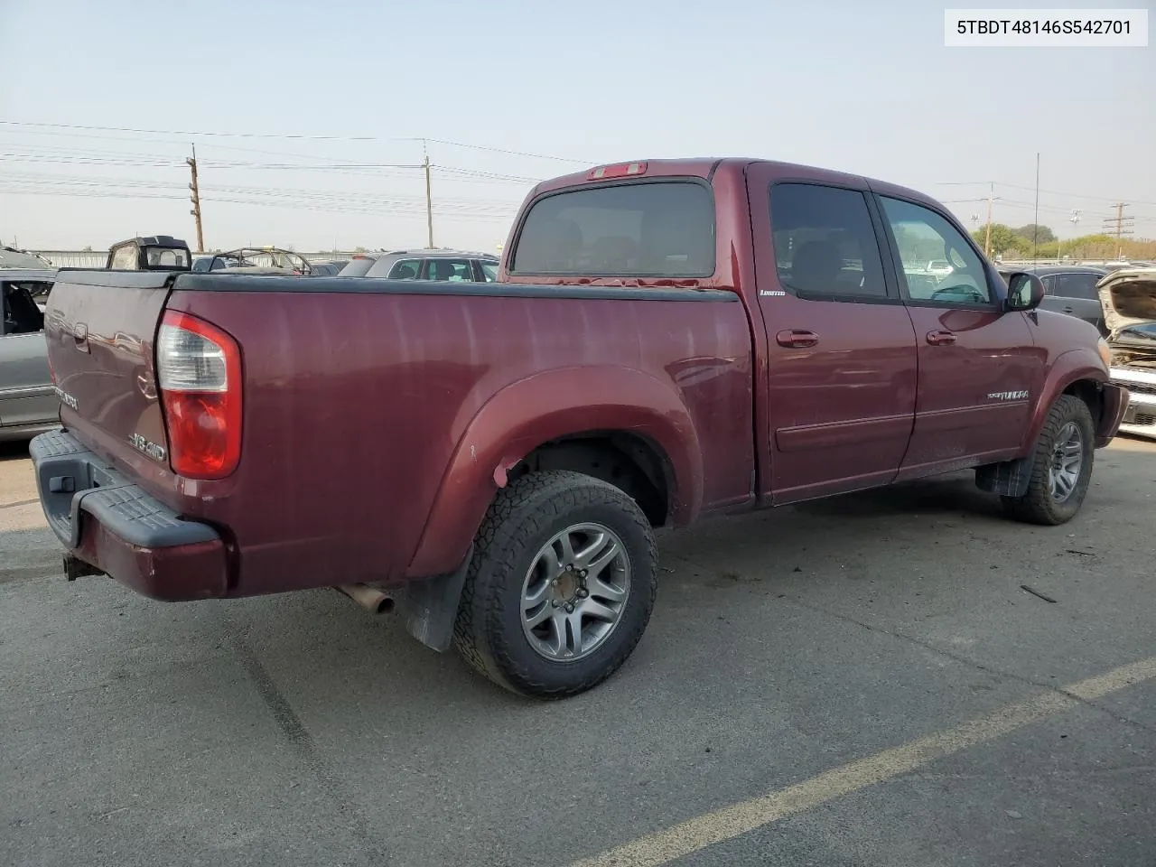 2006 Toyota Tundra Double Cab Limited VIN: 5TBDT48146S542701 Lot: 69173204