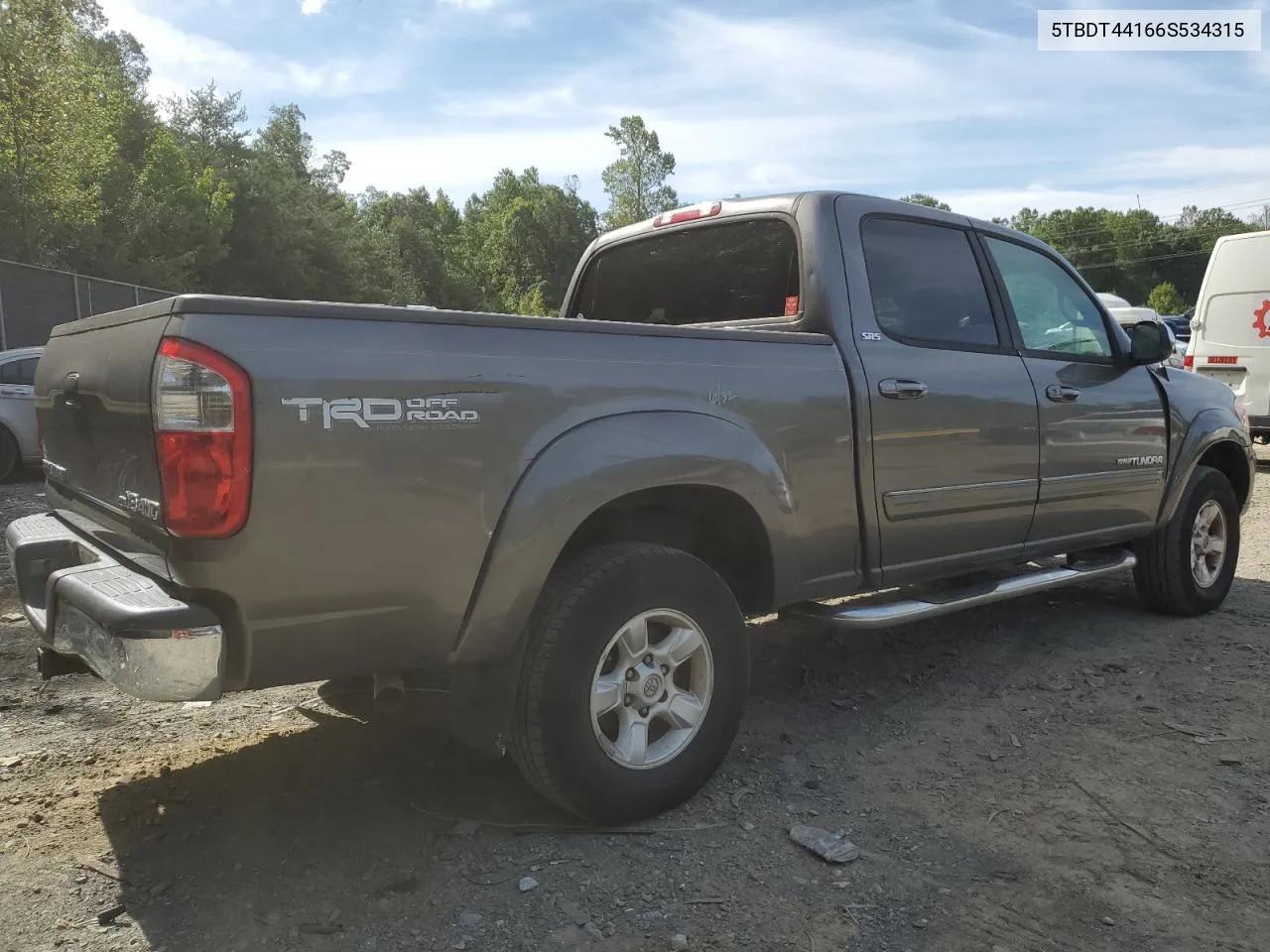 5TBDT44166S534315 2006 Toyota Tundra Double Cab Sr5