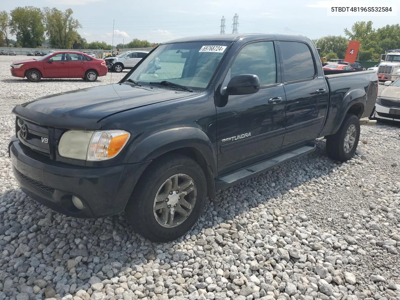 2006 Toyota Tundra Double Cab Limited VIN: 5TBDT48196S532584 Lot: 69768724