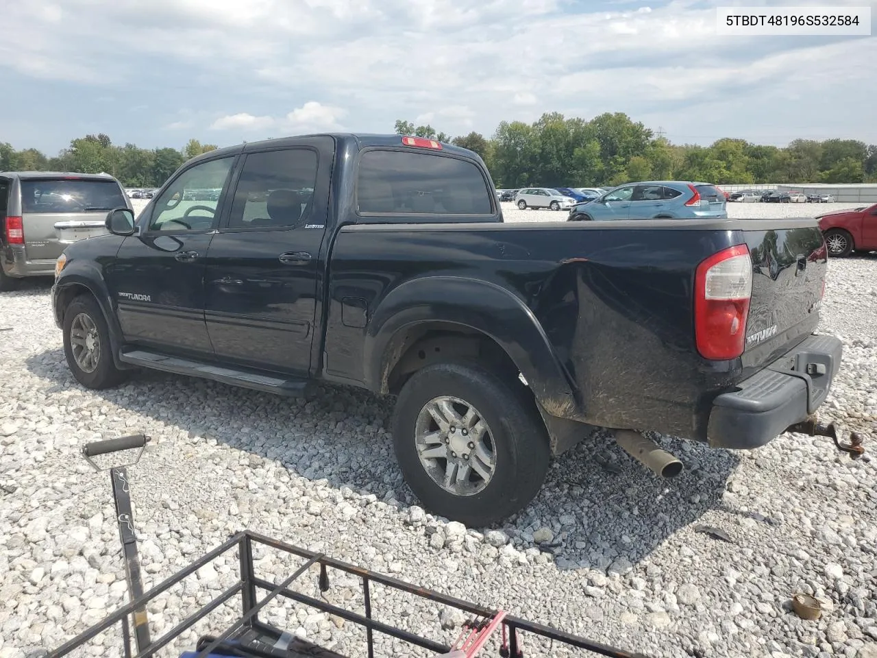 2006 Toyota Tundra Double Cab Limited VIN: 5TBDT48196S532584 Lot: 69768724