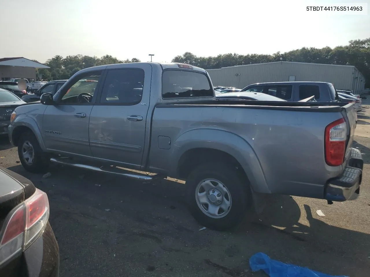 2006 Toyota Tundra Double Cab Sr5 VIN: 5TBDT44176S514963 Lot: 71059134