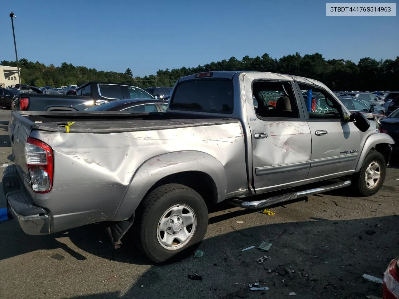 2006 Toyota Tundra Double Cab Sr5 VIN: 5TBDT44176S514963 Lot: 71059134