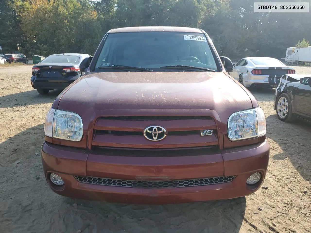 2006 Toyota Tundra Double Cab Limited VIN: 5TBDT48186S550350 Lot: 71359924