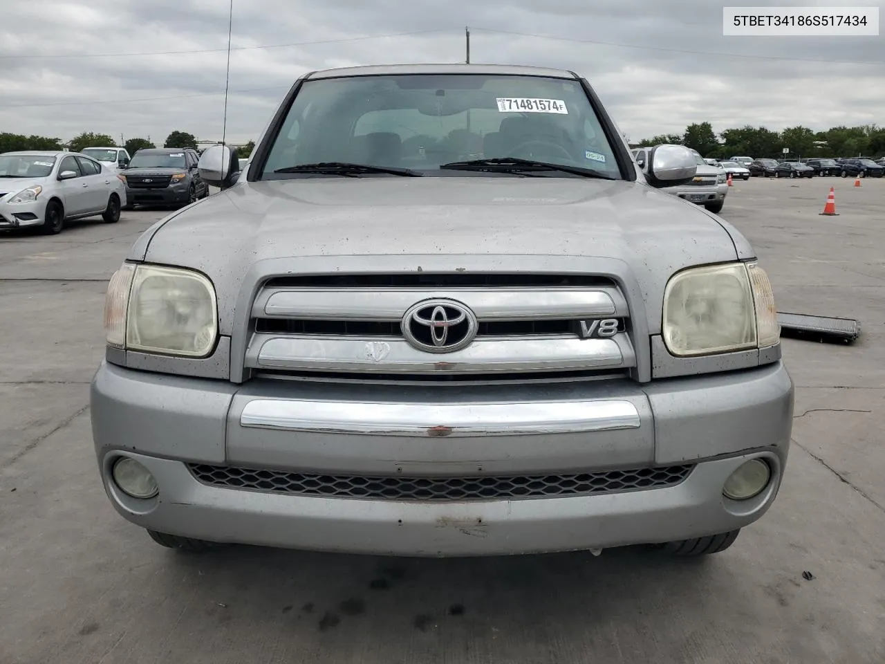 2006 Toyota Tundra Double Cab Sr5 VIN: 5TBET34186S517434 Lot: 71481574