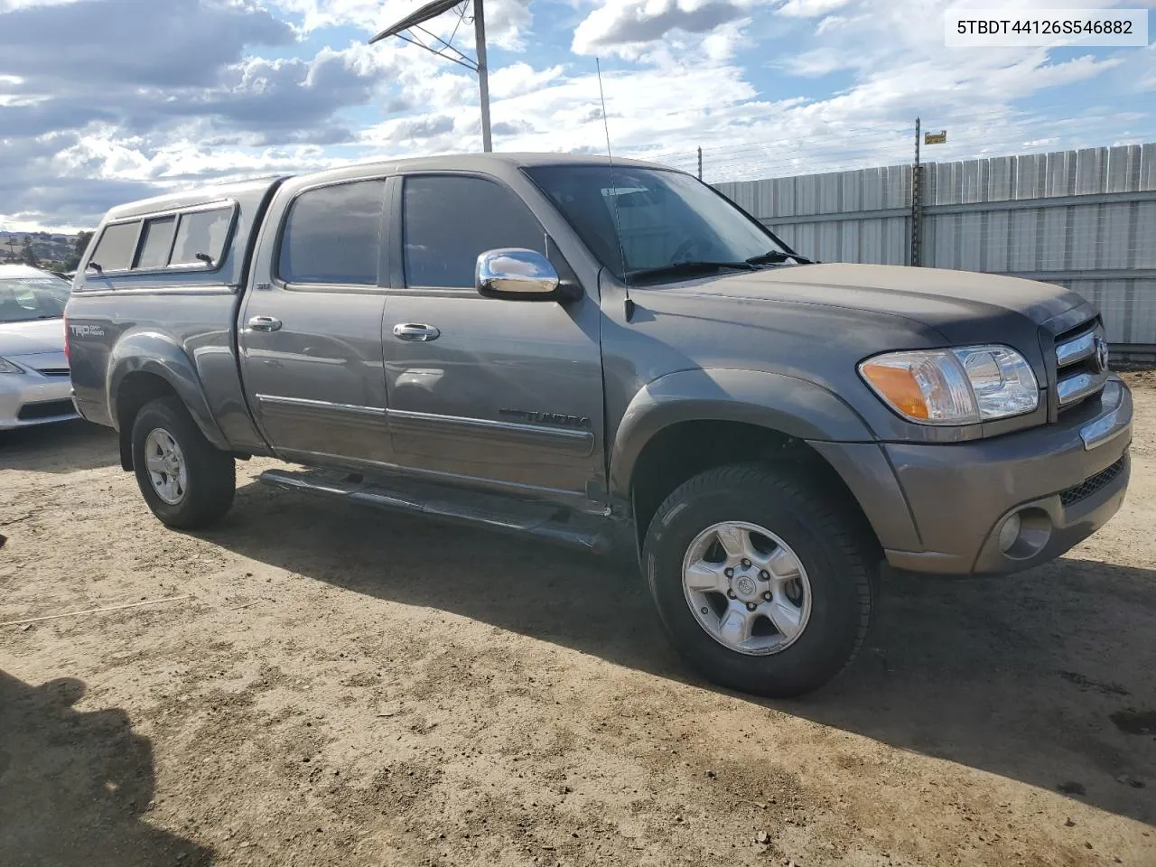 2006 Toyota Tundra Double Cab Sr5 VIN: 5TBDT44126S546882 Lot: 71763754