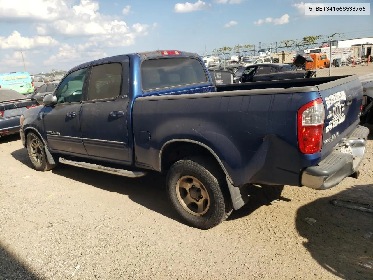 2006 Toyota Tundra Double Cab Sr5 VIN: 5TBET34166S538766 Lot: 71796164