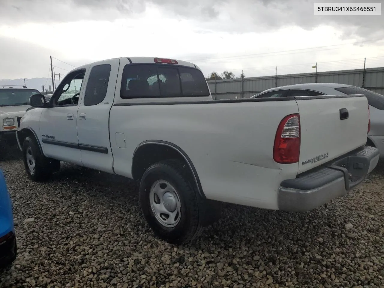 2006 Toyota Tundra Access Cab Sr5 VIN: 5TBRU341X6S466551 Lot: 71827294