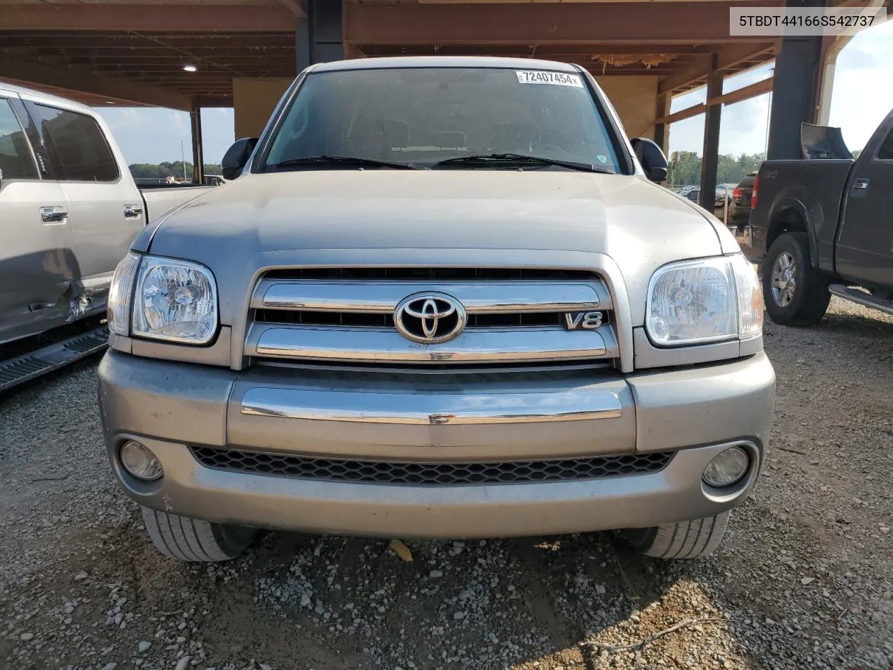 2006 Toyota Tundra Double Cab Sr5 VIN: 5TBDT44166S542737 Lot: 72407454