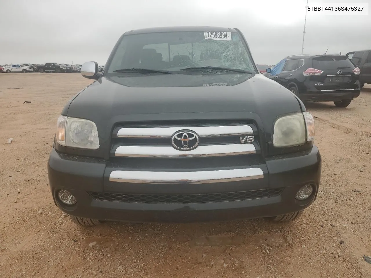 2006 Toyota Tundra Access Cab Sr5 VIN: 5TBBT44136S475327 Lot: 72598994