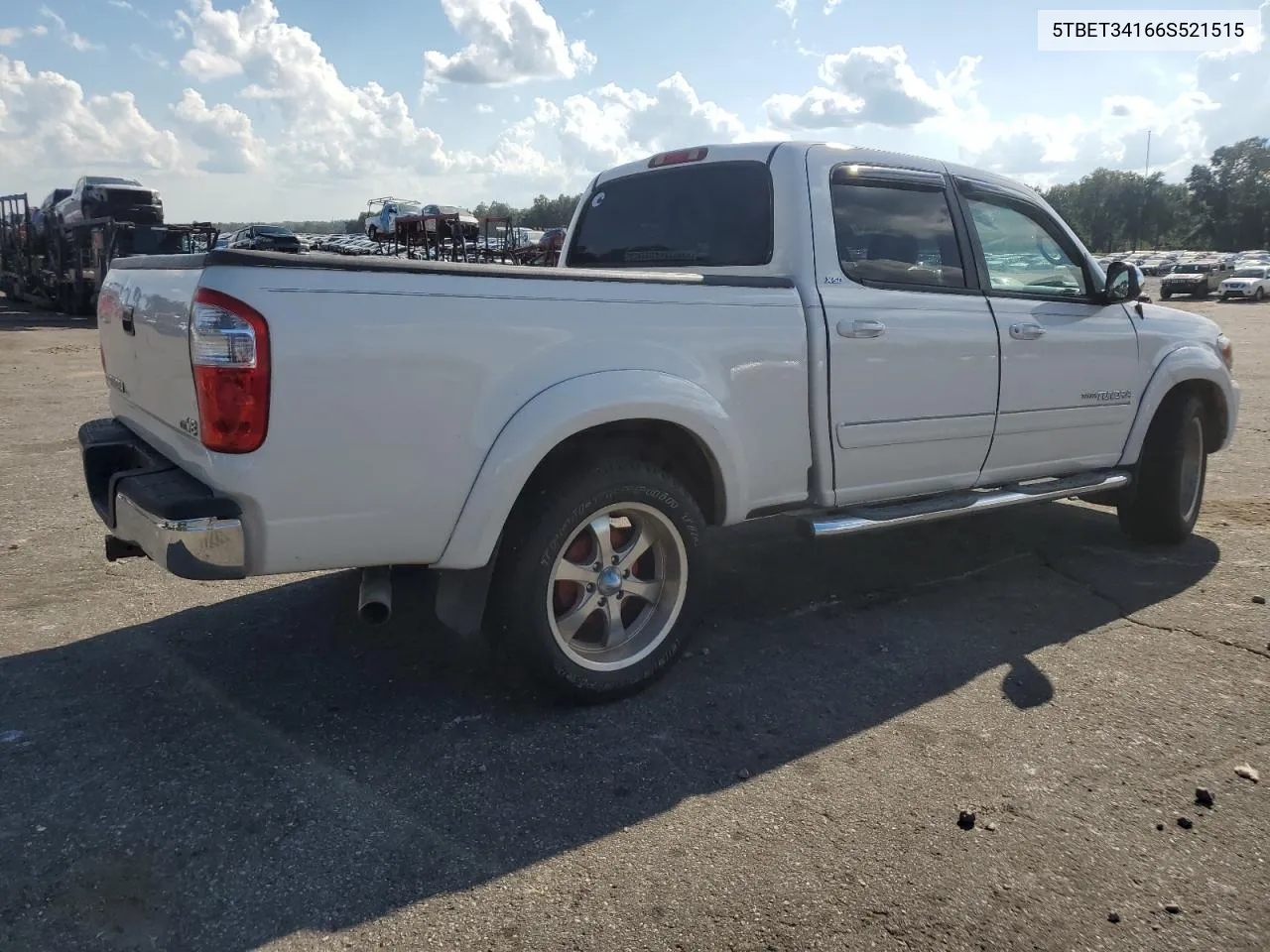 2006 Toyota Tundra Double Cab Sr5 VIN: 5TBET34166S521515 Lot: 72660524