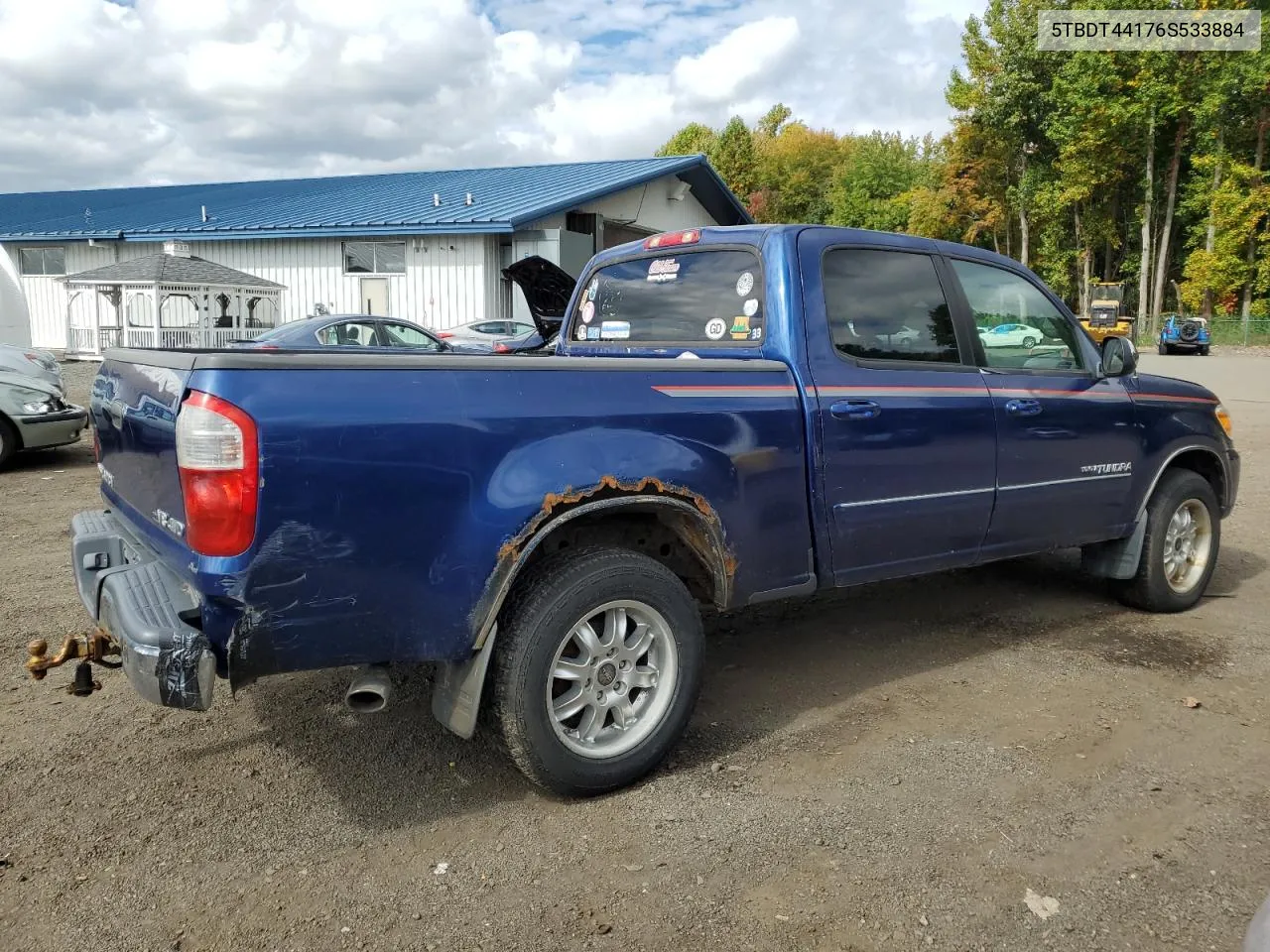 2006 Toyota Tundra Double Cab Sr5 VIN: 5TBDT44176S533884 Lot: 72685184