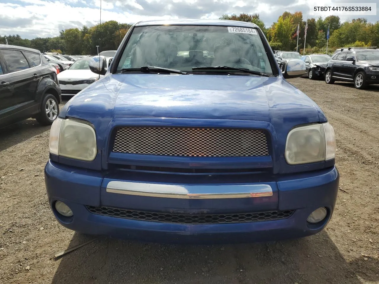 2006 Toyota Tundra Double Cab Sr5 VIN: 5TBDT44176S533884 Lot: 72685184