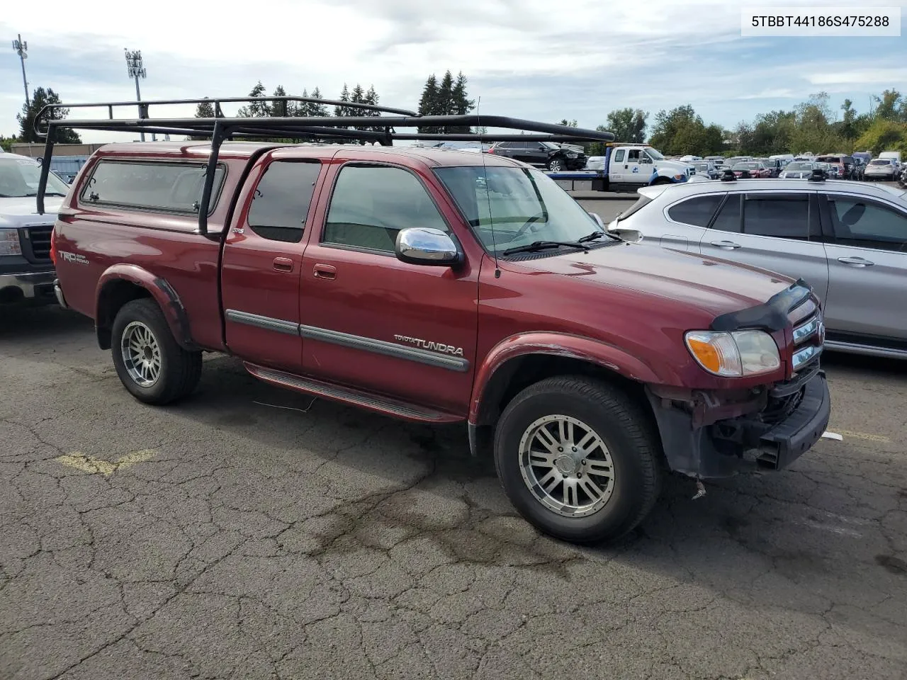 2006 Toyota Tundra Access Cab Sr5 VIN: 5TBBT44186S475288 Lot: 72811184