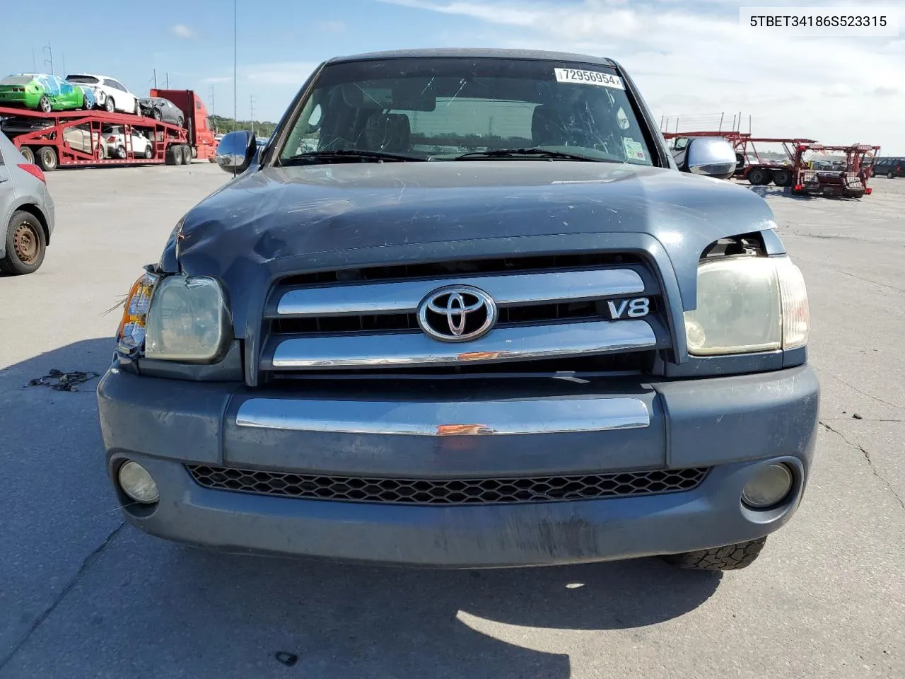 2006 Toyota Tundra Double Cab Sr5 VIN: 5TBET34186S523315 Lot: 72956954