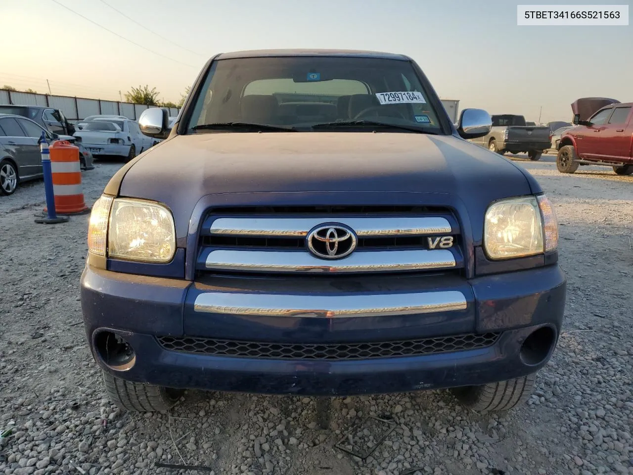 2006 Toyota Tundra Double Cab Sr5 VIN: 5TBET34166S521563 Lot: 72997184