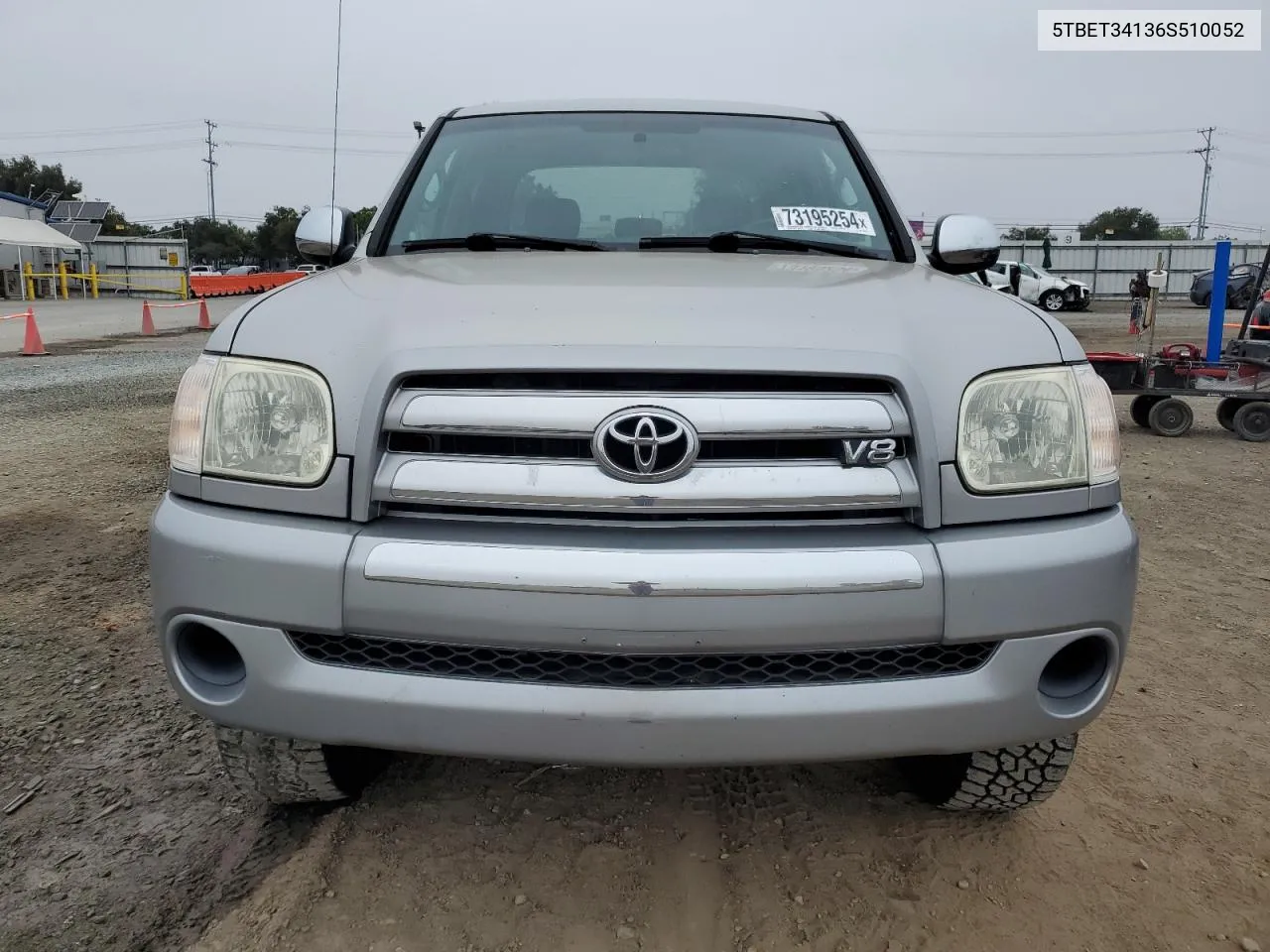 2006 Toyota Tundra Double Cab Sr5 VIN: 5TBET34136S510052 Lot: 73195254